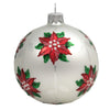 Santa Land Christmas Poinsettia Silver S/3 - santalandworkshop.com