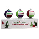 Santa Land Candyland Stripes S/3