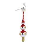 Santa Land Legend Of The Stork Finial Red - santalandworkshop.com