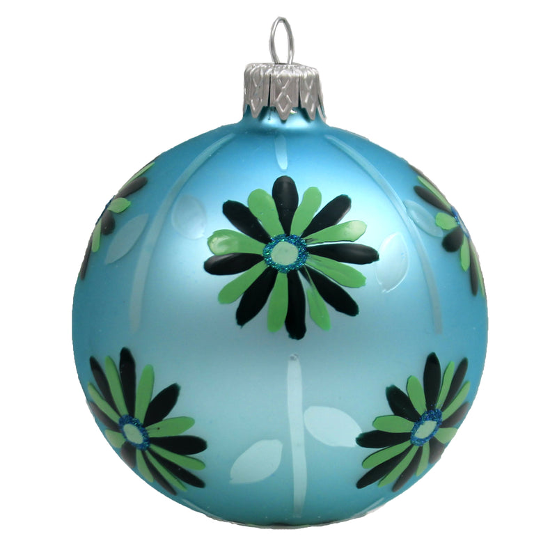 Santa Land Fleur-De-Orleans Glass Ornament Ball Mardi Gras Krewe