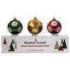 Christmas Poinsettia Gold S/3 20M1030 Santa Land Ornament Sets - SBKGIFTS.COM - SBK Gifts Christmas Shop Cincinnati - Story Book Kids