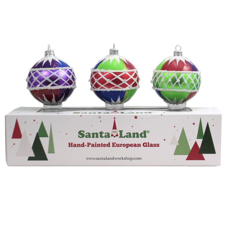 Snowcaps S/3 20M1110 Santa Land Ornament Sets - SBKGIFTS.COM - SBK Gifts Christmas Shop Cincinnati - Story Book Kids
